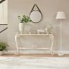 Tempered Glass Console Tables for Entryway Easy Assembly Sofa Tables for Living Room - 3 of 4