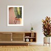 Amanti Art Green On Orange by Raisa Zwart Wood Framed Wall Art Print - 4 of 4