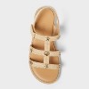 Toddler Girls' Kinsley Raffia Nautical Sandals - Cat & Jack™ Beige - 3 of 4