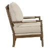 Mid-Century Solid Wood Accent Armchair with Upholstered Thick Cushion and Back- Morden Fort - 3 of 4