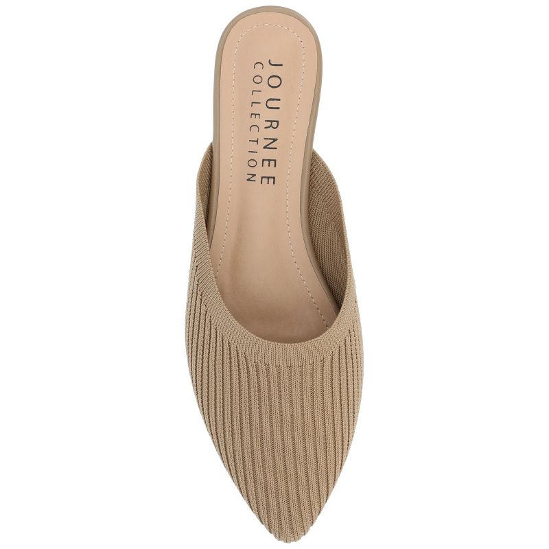 Journee Collection Womens Aniee Slip On Almond Toe Mule Flats, 5 of 10