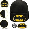 Beanie for Kids and Adults Winter Hat – Beanie with Batman Patch Licensed (One Size) - 3 of 4