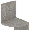 vidaXL Wall Corner Shelf Concrete Gray 7.5"x7.5"x48.4" Engineered Wood - 2 of 4
