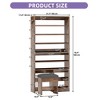 70.9inch Tall Shoe Cabinet with Open Storage and High Boots Cubby for Entryway Living Room - 3 of 4