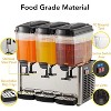 Commercial Cold Beverage Dispenser 3 Tanks 14.3 Gallon With Thermostat Controller - 4 of 4