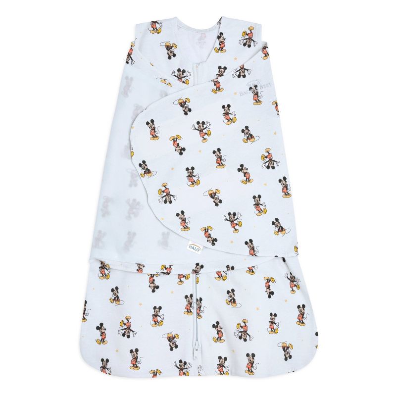 HALO SleepSack 100% Cotton Swaddle Wrap Disney Baby Collection Mickey, 1 of 6