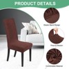 Unique Bargains Waterproof Jacquard Elastic Band Durable Dining Chair Slipcovers - 2 of 4