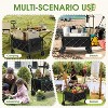 HTUTWOO Beach Collapsible Wagon Cart, Heavy Utility Wagon Cart, 70L Capacity, Heavy Duty 200 lbs - 2 of 4