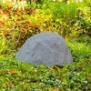 Gardenised Decorative Outdoor Weather-Resistant Artistic Artificial Faux Stone Rock, Garden Patio Granite Grey Fiberglass Stone - 3 of 4