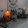 AuldHome Design Halloween Bat Candle Wreaths 2pk; Spooky Flying Bat Candle Rings Fall and Party Decor - 4 of 4