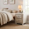 Reggie Fabric Nightstand, Hard Wood Frame, 2 Storage Drawers, Dovetail Glides - 2 of 4