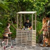 Vintiquewise Wooden Outdoor Bar Counter with Roof Garden & Patio Lemonade Stand Event Booth for Home Parties Wedding BBQ & Seasonal Celebration - 2 of 4