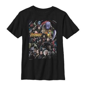 Boy's Marvel Avengers: Infinity War Character View T-Shirt