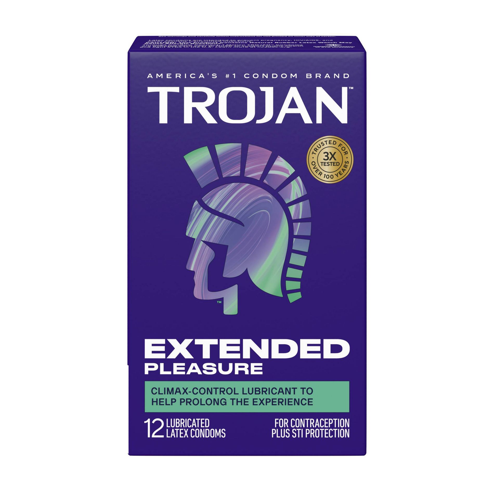 Trojan Extended Pleasure Condoms - 12ct