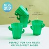 True Zoo Cactus Tequila Shot Glasses - Novelty Succulent Party Funny Cute Shot Glass Set, Unique Shooters in Green - 2 of 4