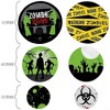 Big Dot of Happiness Zombie Zone - Halloween or Birthday Zombie Crawl Party Giant Circle Confetti - Party Decorations - Large Confetti 27 Count - 2 of 4
