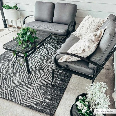 Hauteloom Frankville Black&White All Over Performance Rug