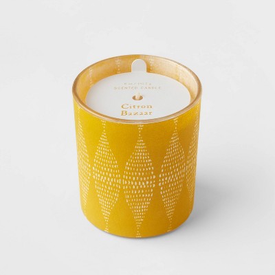 5oz Global Paper Wrapped Glass Citron Bazaar Candle - Opalhouse™