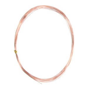 Unique Bargains Soft Pure Copper Jewelry Making Gardening Wire 1 Roll - 1 of 4