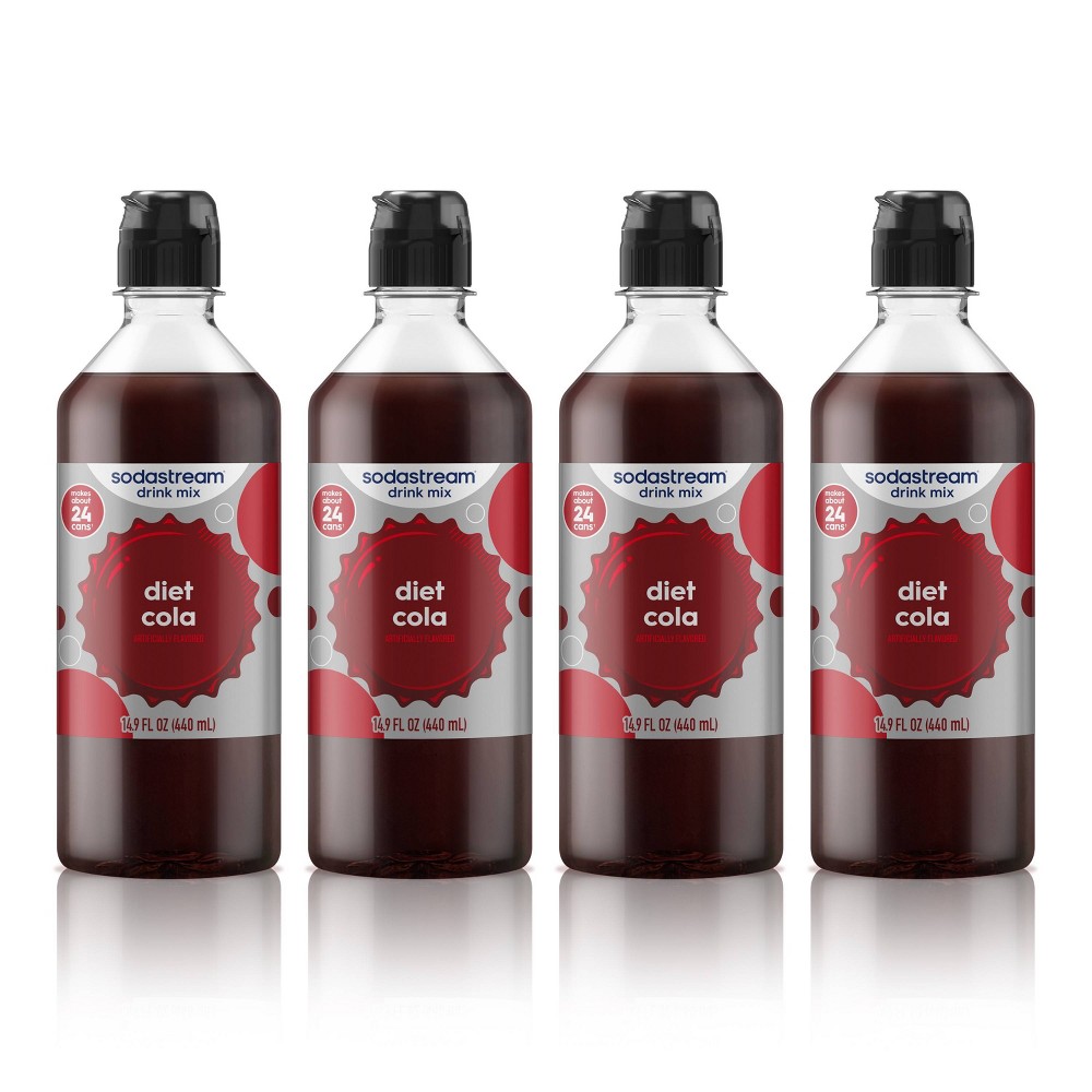 SodaStream 4pk 14.9 fl oz Classics Diet Cola Drink Mix