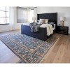 Carrington Traditional Oriental Blue/Red/Gold Area Rug - 3 of 4