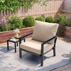 Pellebant Outdoor Deep Seat Cushion Set Patio Furniture Cushions with Removable Cover for Chair Sofa Couch - 2 of 4