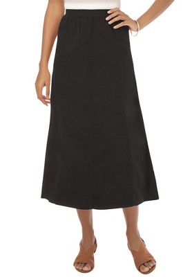 Jessica London Women’s Plus Size Jegging Skirt, 24 - Black : Target