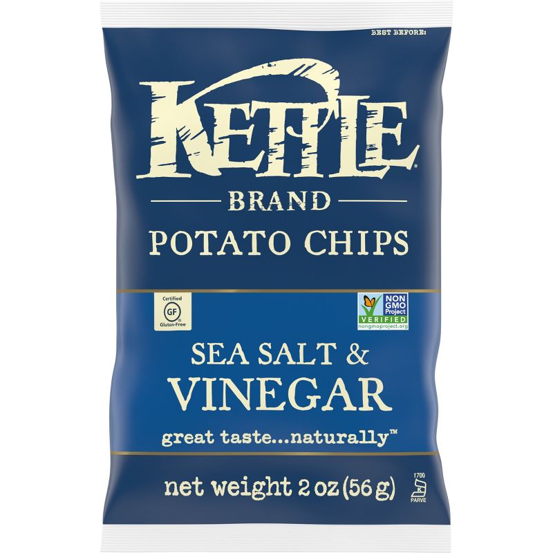 Kettle Brand Potato Chips Salt &#38; Vinegar Kettle Chips Snack - 2oz, 1 of 6
