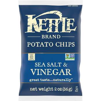 Kettle Brand Potato Chips Salt & Vinegar Kettle Chips Snack - 2oz