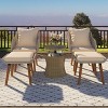 CAVINAS Patio Furniture Sets, 5-Piece Patio Conversation Sets, Outdoor Furniture Set with Wicker Bar Table for Balcony, Garden - 2 of 4