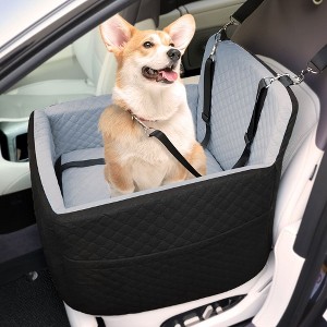GOTGELIF Elevated Dog Car Seat Booster Seat & Travel Bed – Portable, Washable, Secure For Small/Medium Dogs - 1 of 4
