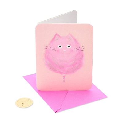 Cotton Candy Cat Card - PAPYRUS