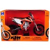 KTM 450 SX-F Dirt Bike Orange and White 1/10 Diecast Motorcycle Model by New Ray - 3 of 4