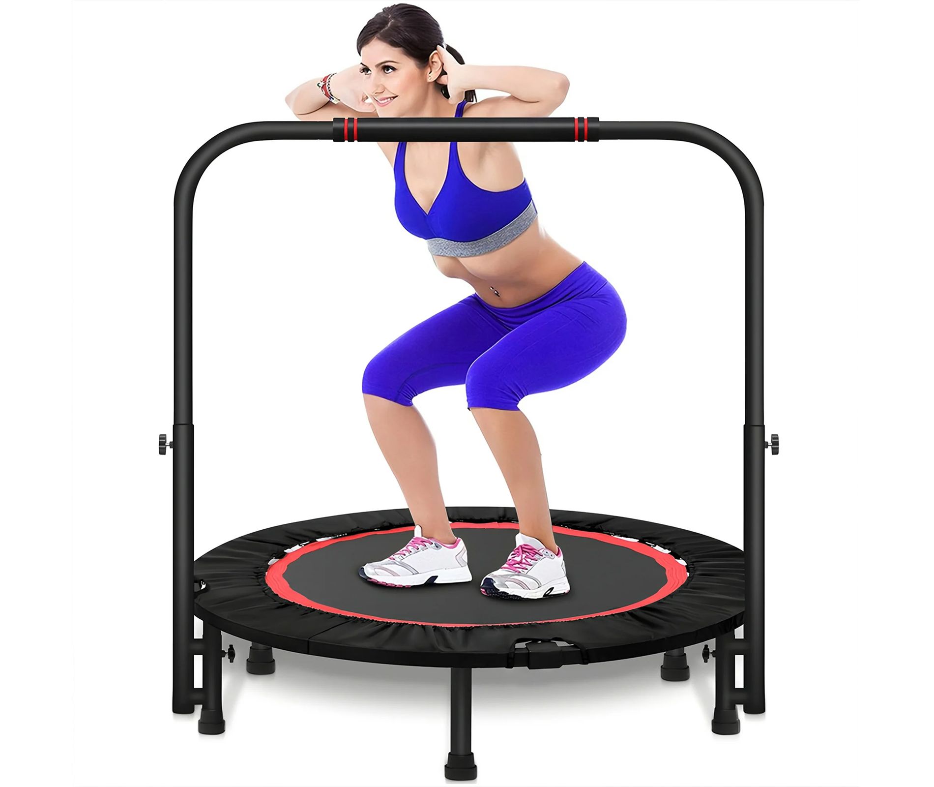 SUGIFT 40" Mini Trampoline Max Load 450lbs Exercise Trampoline for Adults
