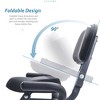 Folding Exercise Bike, Fitness Upright and Recumbent X-Bike with 10-Level Adjustable Resistance, Arm Bands and Backrest - 3 of 4
