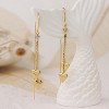 Sonateomber Gold Long Chain Threader Earrings for Women - Fashion Statement Drop Dangle Thread Earrings Jewelry Gift - 4 of 4