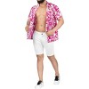 LA LEELA Men's Hawaiian Shirts Short Sleeve Button Down Shirt Mens Casual Shirts Holiday Tropical Beach Summer Party Shirts Funny - 4 of 4