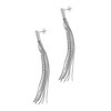 Adornia Rhodium Plated Chain and Stone Drop Earrings - 4 of 4