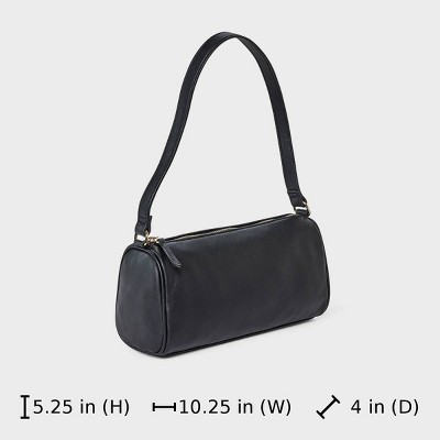 Universal Thread Barrel Shoulder Handbag - Universal Thread™ Black — фото 6