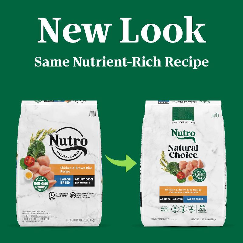 Nutro Natural Choice Chicken and Brown Rice Recipe Large Breed Adult Dry Dog Food, 4 of 15
