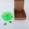 Bird feeder, parrot feeder, acrylic foraging wheel, pet parrot rotating anti bite puzzle toy, green - 3 of 4