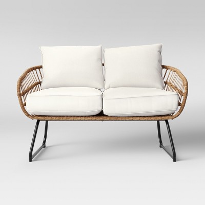 target wicker loveseat