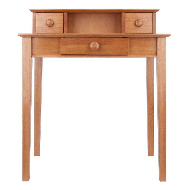 Studio Writing Desk with Hutch Honey Brown - Winsome, 4 of 9