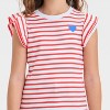 Girls' Short Ruffle Sleeve Striped Ribbed T-Shirt - Cat & Jack™ - 2 of 4