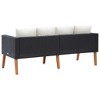 vidaXL Garden Sofa Black, Cream White - 3 of 4