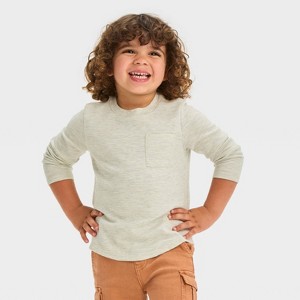 Toddler Boys' Long Sleeve Pocket T-Shirt - Cat & Jack™ - 1 of 3