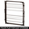 mDesign Tall Metal Foldable Laundry Clothes Drying Rack Stand - image 3 of 4