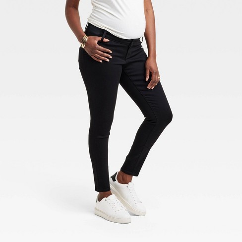 High-rise Under Belly Skinny Maternity Pants - Isabel Maternity By Ingrid &  Isabel™ Black : Target