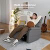 Swivel Rocker Power Recliner Chair with USB & Type-C Ports and Overstuffed Cushion - 4 of 4