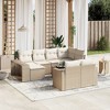 vidaXL Garden Sofa Set Black and cream - 2 of 4